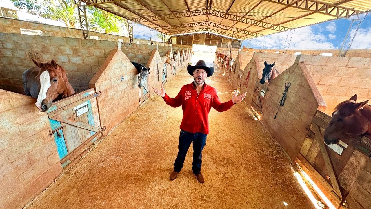 FUI EM UMA FAZENDA MILIONARIA COMPRAR UM CAVALO