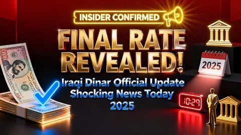 FINAL RATE REVEALED! Iraqi Dinar Official Update – Shocking News Today 2025 💥 IQD News 2025