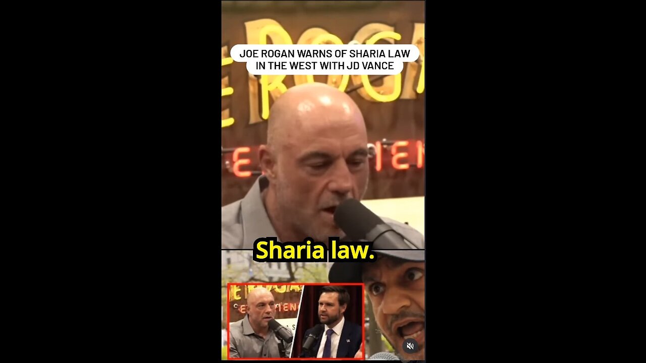 Vice presidential nominee JD Vance and Joe Rogan warn about Sharia law coming to the West