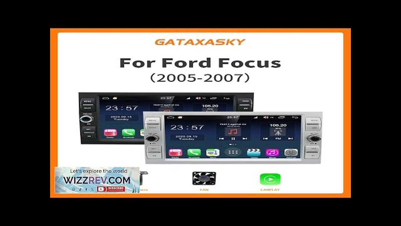 GATAXASKY 8" Android Car Radio Multimedia Player Stereo For Ford Focus 2 Review