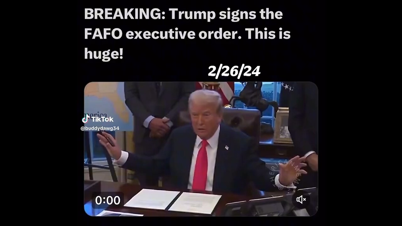 Fuck around and find out order