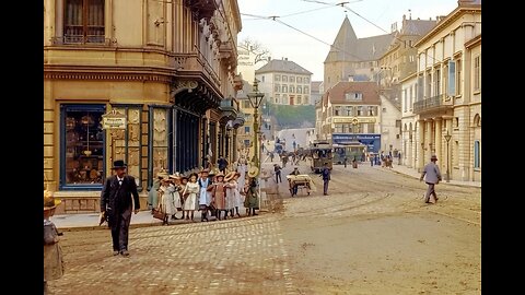 Steinenberg – Kohlenberg, Basel, Switzerland, 1900s. Brought to life with AI.
