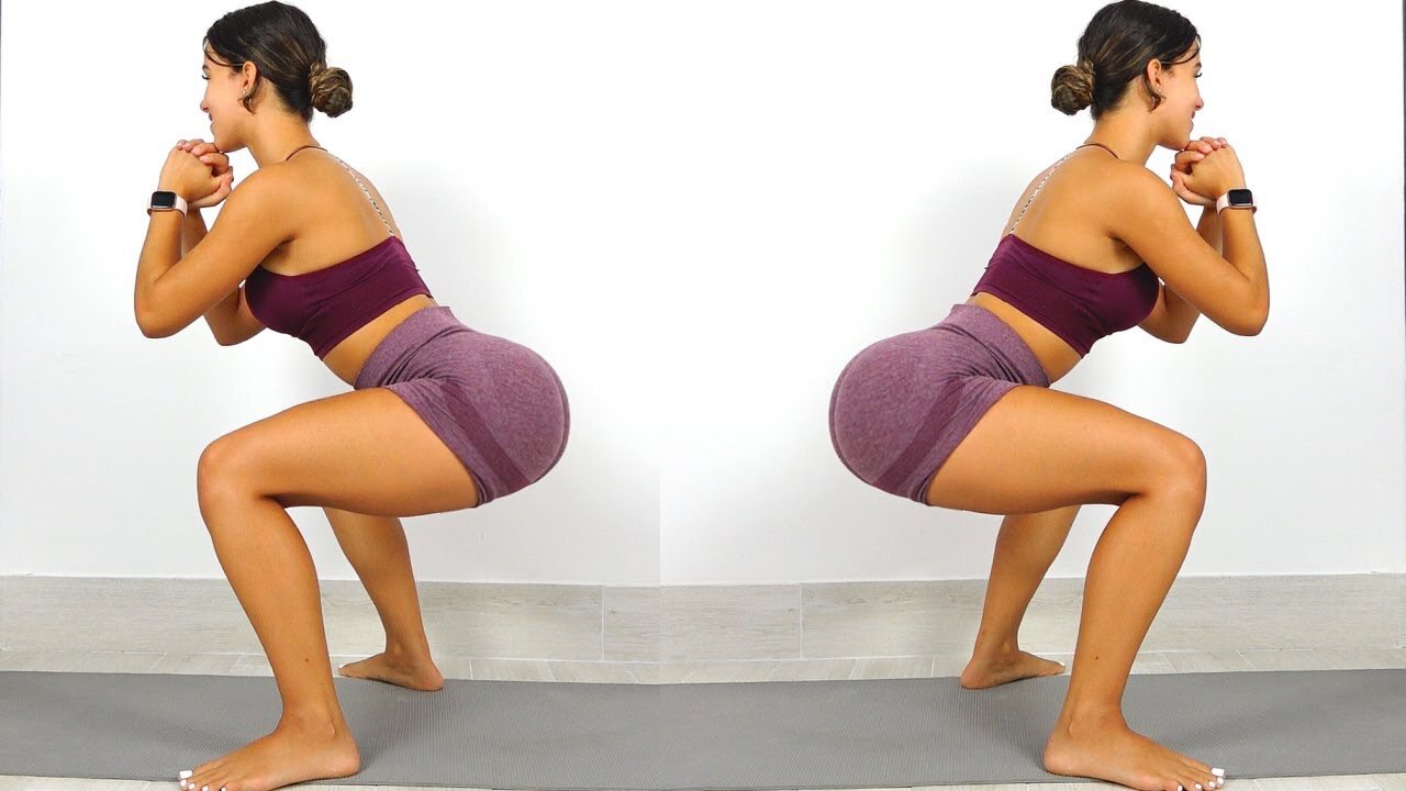 Build a Bubble Butt & Tone Legs | No Equipment Squat Challenge at Home