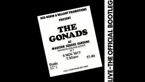 The Gonads - Live - The Official Bootleg (1977-82)
