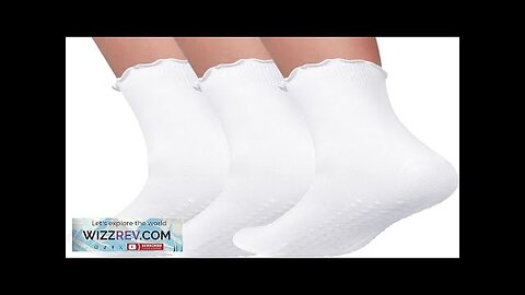 3 Pairs Pilates Socks with Grips Non Slip Socks Ruffle Yoga Socks Review