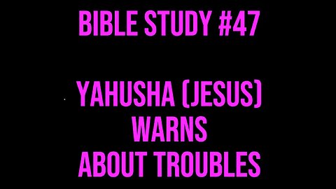 Good Morning ☀️ Bible Study #47 📖 Jesus Warns About Troubles #deaf #asl #signlanguage #bible