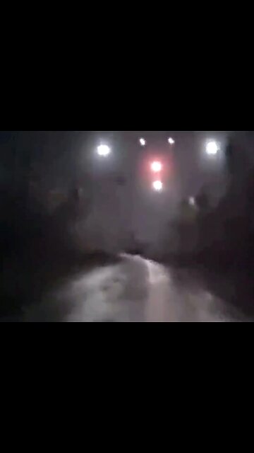 Incredible UFO Recorded While Driving (stabilized and enhanced)