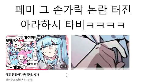 페미 논란 터진 스텔라이브 아라하시 타비