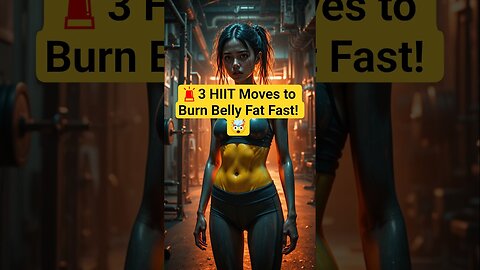 🔥 3 HIIT Moves to Burn Belly Fat FAST! 🤯 | Quick Fat-Burn Workout at Home 💪 #Shorts #WeightLoss