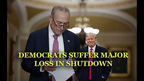 BREAKING! DEMS SUFFER MAJOR LOSS OVER GOVERNMENT SHUTDOWN!