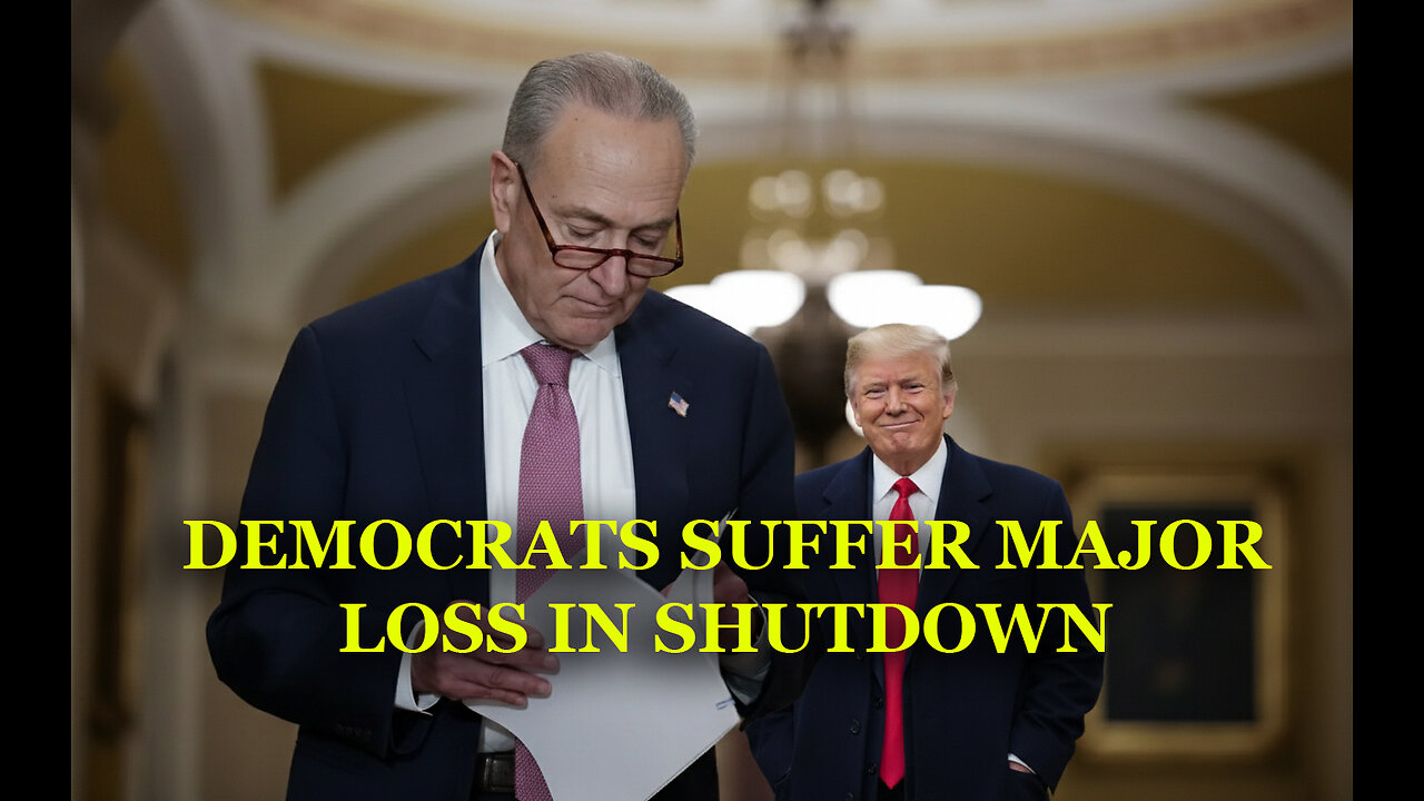 BREAKING! DEMS SUFFER MAJOR LOSS OVER GOVERNMENT SHUTDOWN!