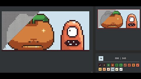 The Apple & The Worm | Coloring Game 1-4