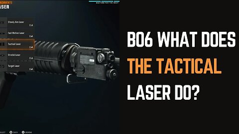 What Does Tactical Laser Do in BO6? Discover Its Impact!