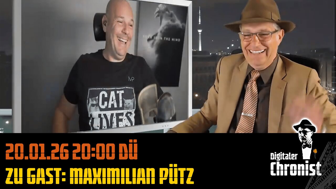 20.01.26 20:00 Direktübertragung! Zu Gast: Maximilian Pütz