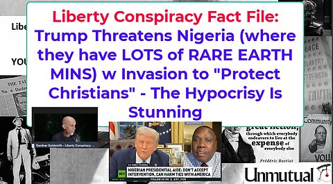 Liberty Fact File: Trump Hypocrisy In Threatening Nigeria to "SAVE CHRISTIANS"