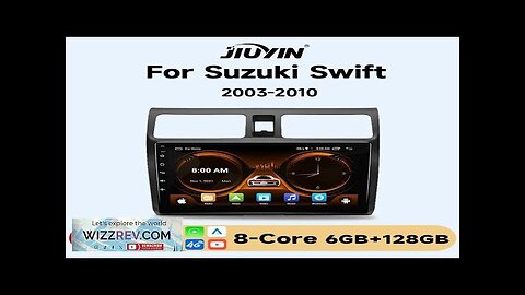 JIUYIN AI Voice 2 din Android Auto Radio For Suzuki Swift 2003 Review