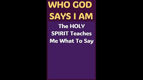 THE HOLY SPIRIT TEACHES ME WHAT TO SAY #wordofgod #Jesus #wisdom #God #power #HolySpirit #strength