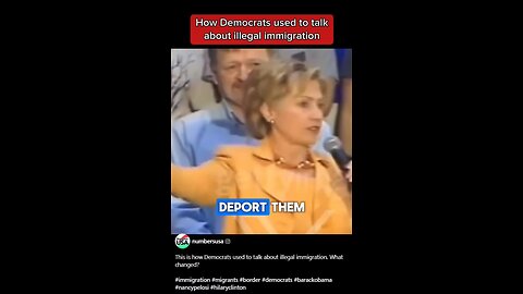 Democrats Used to Talk Tough on Illegal Immigration