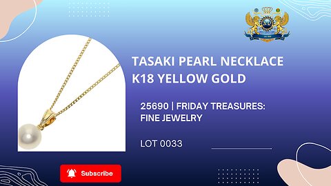 TASAKI PEARL NECKLACE K18 YELLOW GOLD