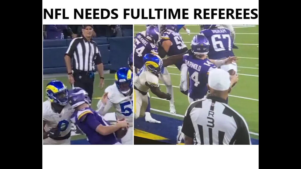 NFL Must Hire Fulltime Referees!