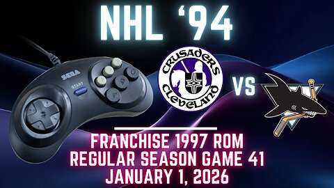 NHL '94 Franchise League (1997) - Crusaders (IAmDroot) at Sharks (Len) {Genesis} - Game 41