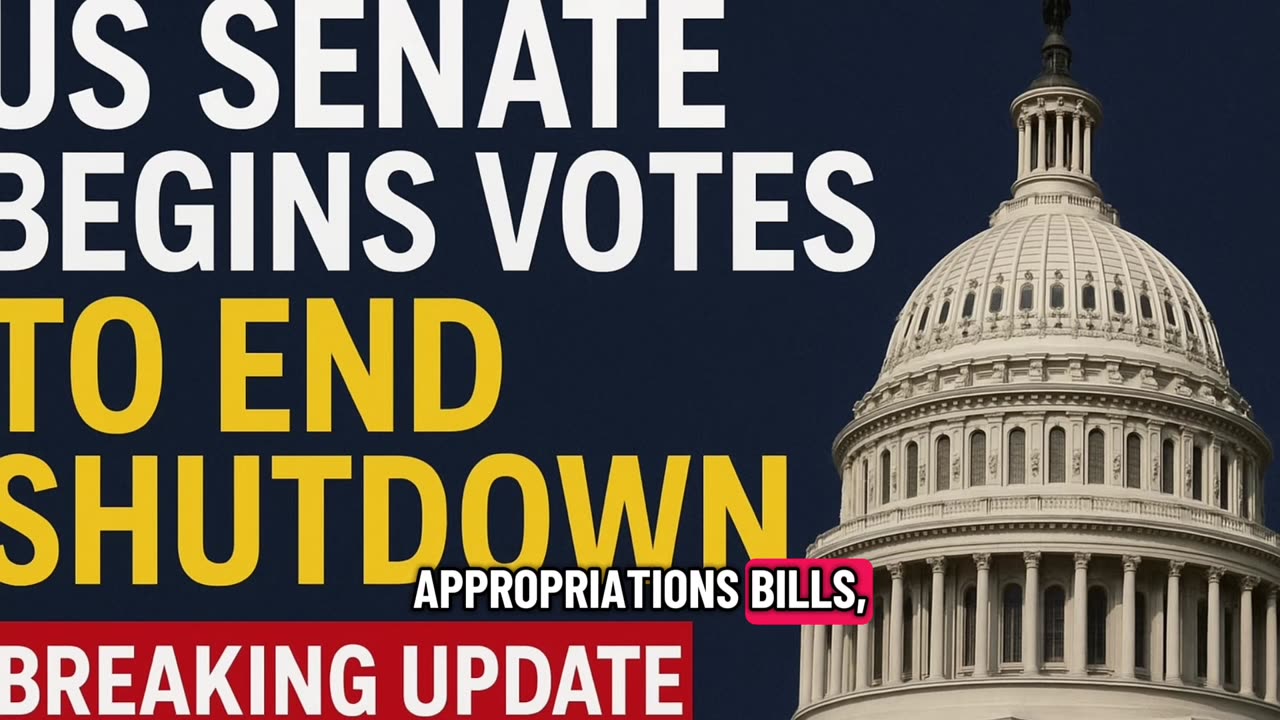 US Senate Begins Votes to End Government Shutdown | Breaking Update