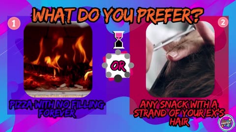 What do you prefer? Any snack with a strand of your ex's hair?