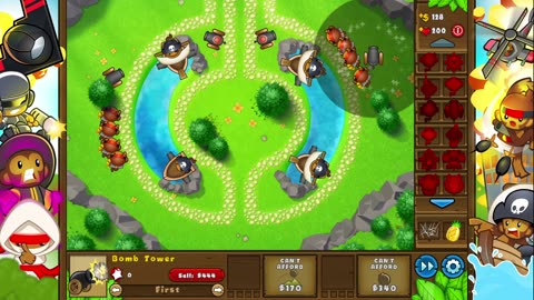 BTD5: Alpine Lake Easy Solo Gameplay