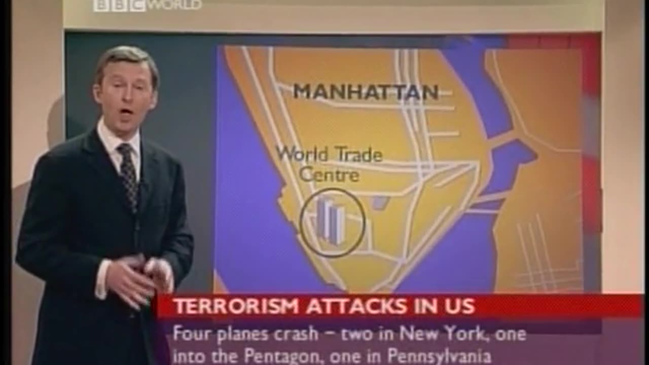 BBC World News BBC September 11, 2001 700pm-730pm BST