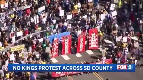 Thousands of San Diegans join nationwide 'No Kings Day' protests against Trump