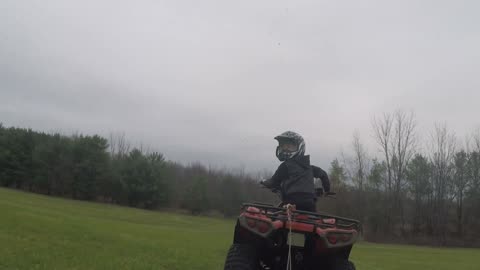 Fourwheeler Sledding