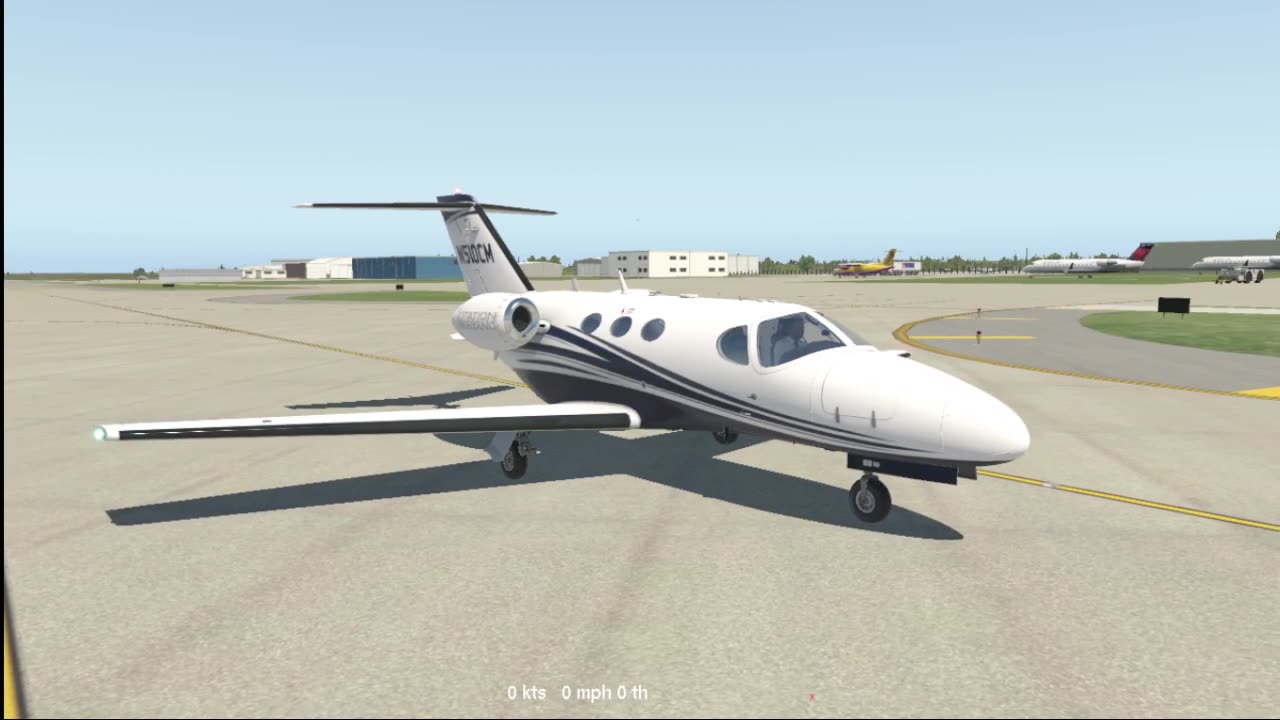 ur RW Design Cessna Mustang over TEXAS doing ILS on KDAL in Xplane 11 on Ubuntu 24 LTS