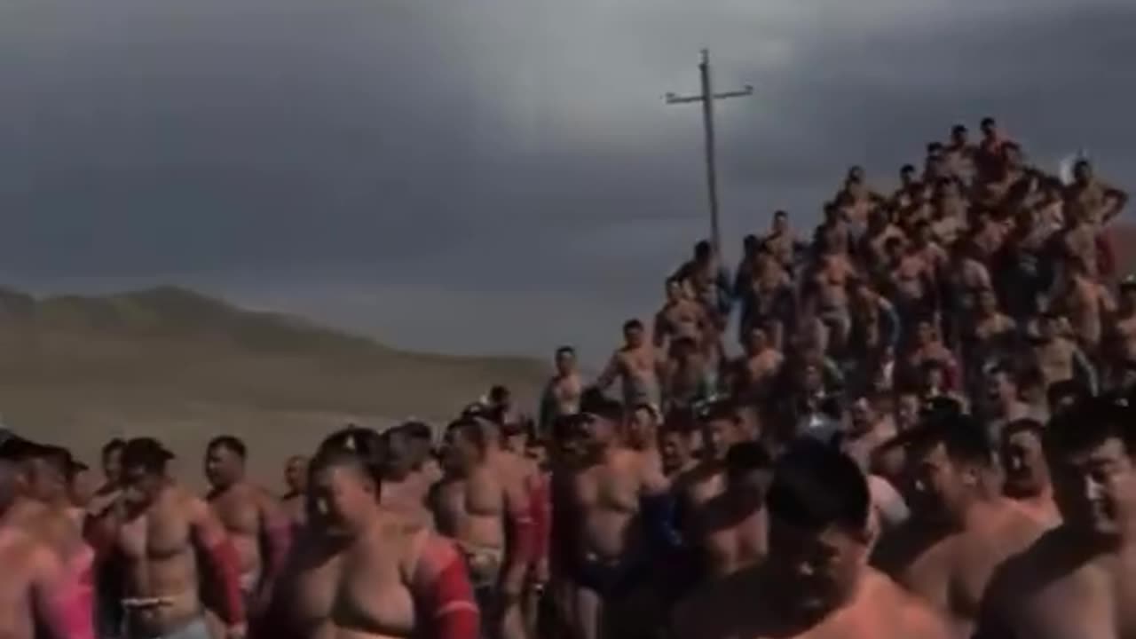 Mongolia huge wrestlers