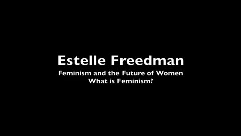 Feminism and the Future of Women Disc 1