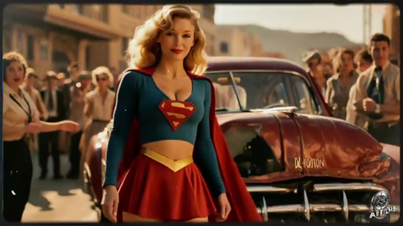Supergirl _ 1950s RetroVision AI Reimagined