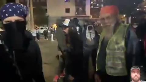 Laser attack on Tommyboi4209 in #Portland the night of #NoKings protests