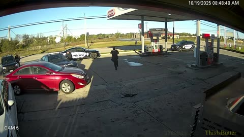 Suspect sends officer over his cruiser's hood in order to escape