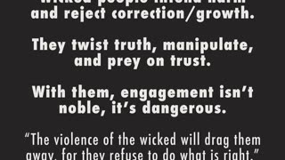 THE WISE, THE FOOLISH, AND THE WICKED