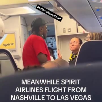 Negro punched stewardess,of course on Spirit Airlines