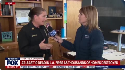 LA Wildfires - LA Fire Chief Lays Blame on LADWP For Her/His Department's Failure