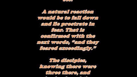 Matthew 17:6 - Daily Bible Verse Commentary