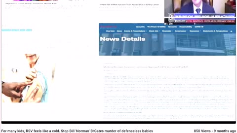 For many kids, RSV feels like a cold. Stop Bill 'Norman' B/Gates murder of defenseless babies