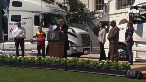 Trump Archive ✅ President Trump Delivers Remarks Celebrating America's Truckers