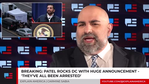 Patel Rocks DC With Huge Announcement - 'They've All Been Arrested'