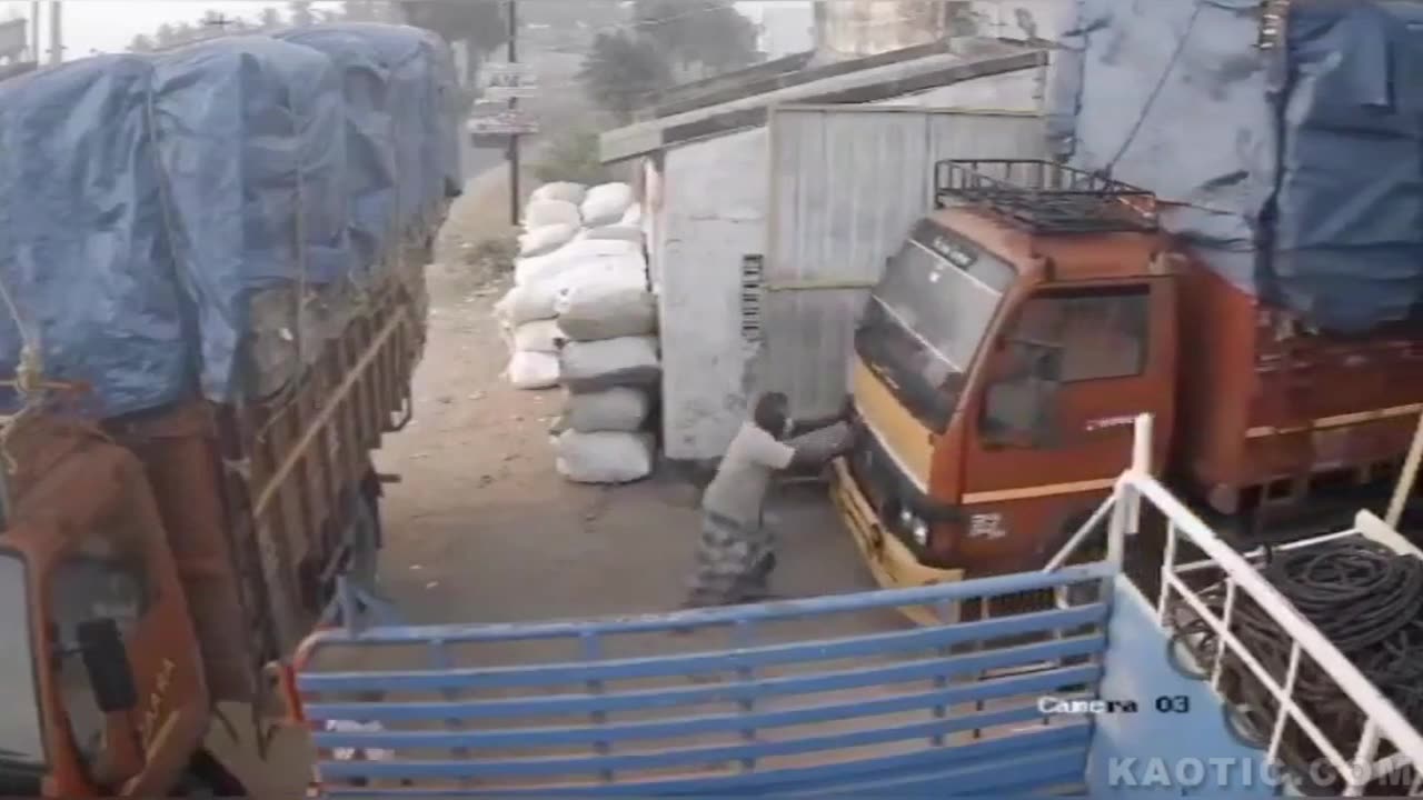 India Red Truck