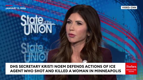 Things Heat Up Fast When Kristi Noem Is Grilled On Facts Of Minneapolis Shooting By Reporter