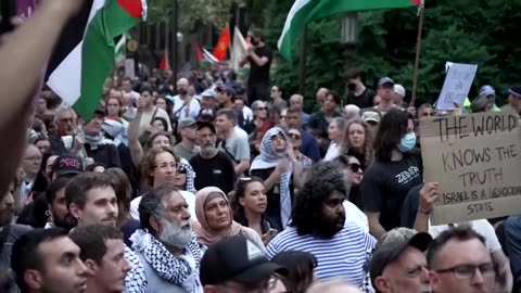 Australia urges calm after clashes during Israeli president’s visit