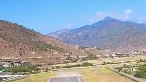 Takeoff and initial climb at the already familiar Paro Airport (Bhutan)