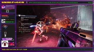 Destiny 2: 10/8/25 - Power 527 7/8 and Rising! ARMS WEEK if you like PvP. Me? Back in the mines.