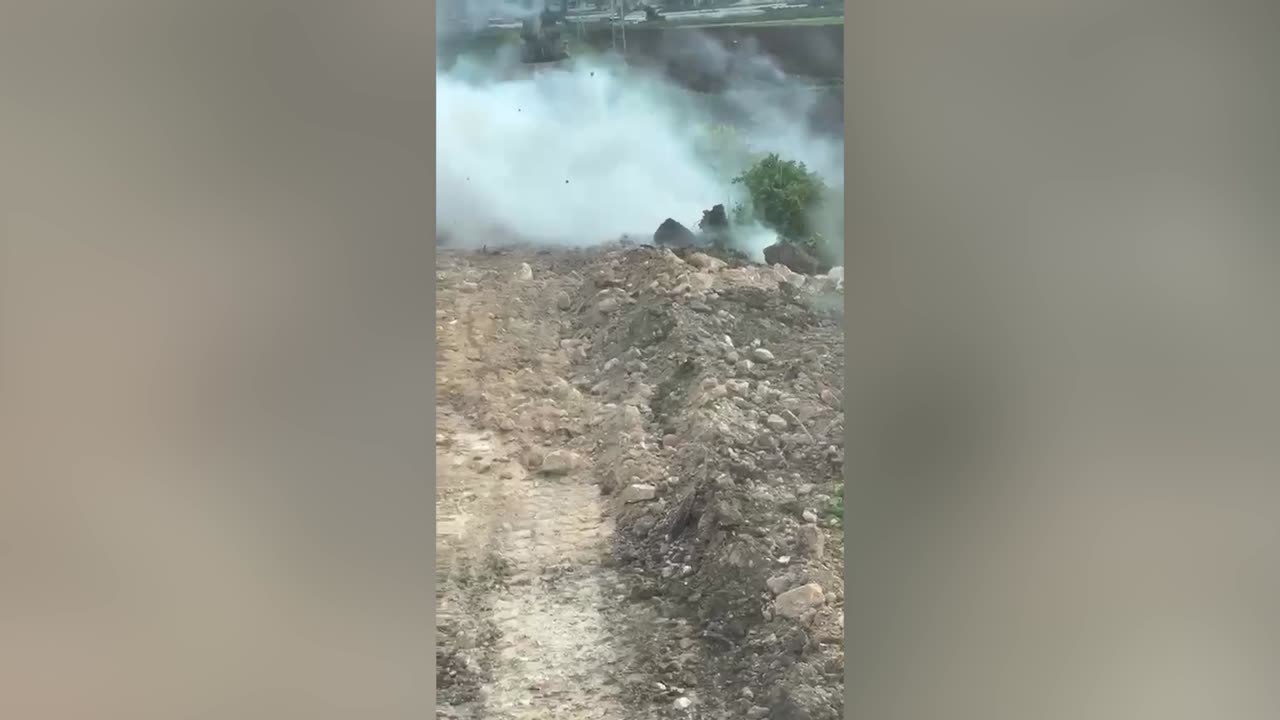 A video of the dismantling of explosives in Jenin: